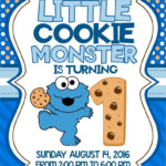 Cookie Monster Birthday Invitations In 2020 Monster Birthday