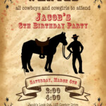 Cowboy Invitation Cowboy Birthday Invitation Cowboy Party Etsy