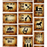 Cowboy Party Printable Cowboy Birthday Decorations Western Etsy