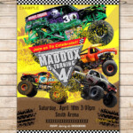 Culturatudela Monster Jam Invitations