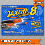 Culturatudela Nerf Birthday Invitations