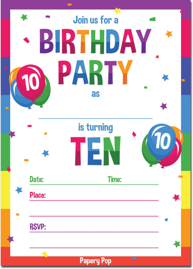 Culturavagabonda 10Th Birthday Invitations