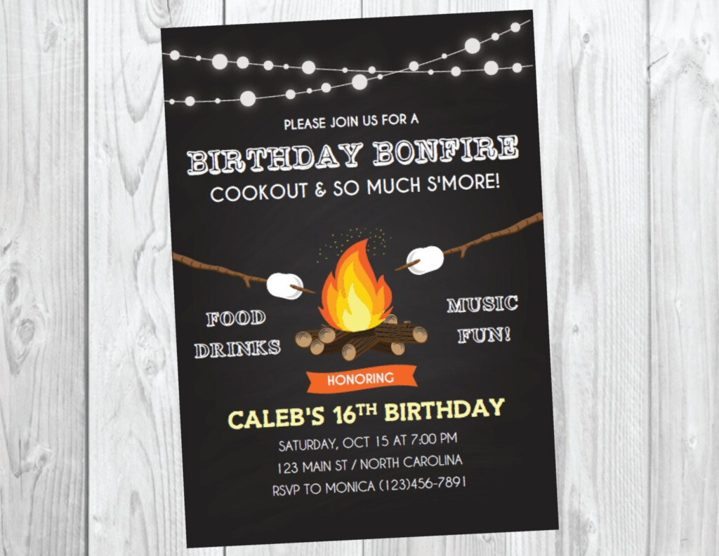 Culturavagabonda Bonfire Party Invitations Free Printable