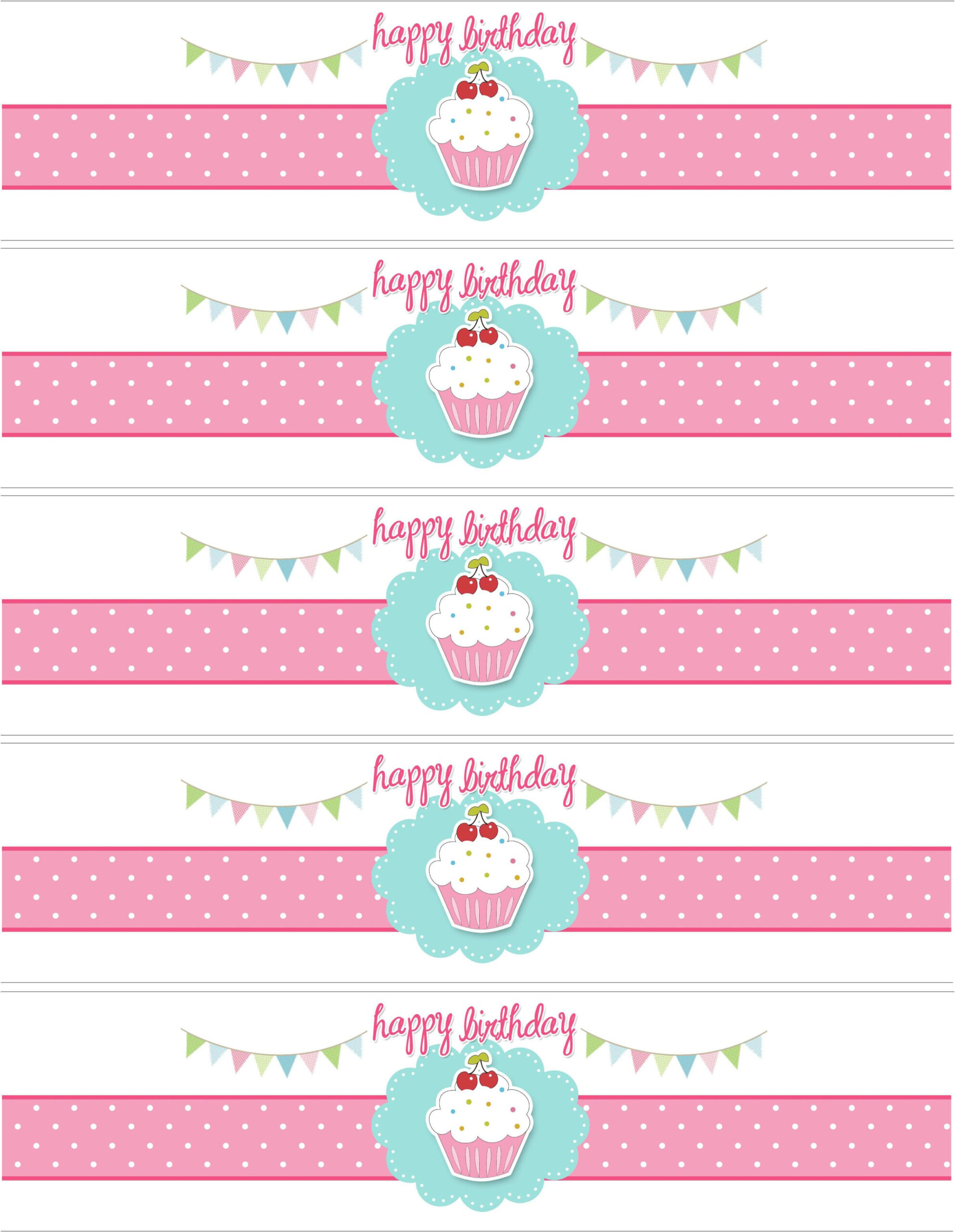 Cupcake Birthday Party With FREE Printables Birthday Labels Water 