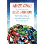 Custom Epic Avengers Invitations Avengers Birthday Avenger Birthday