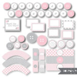 Cute As A Button Party Printables Button Birthday Party Button Baby