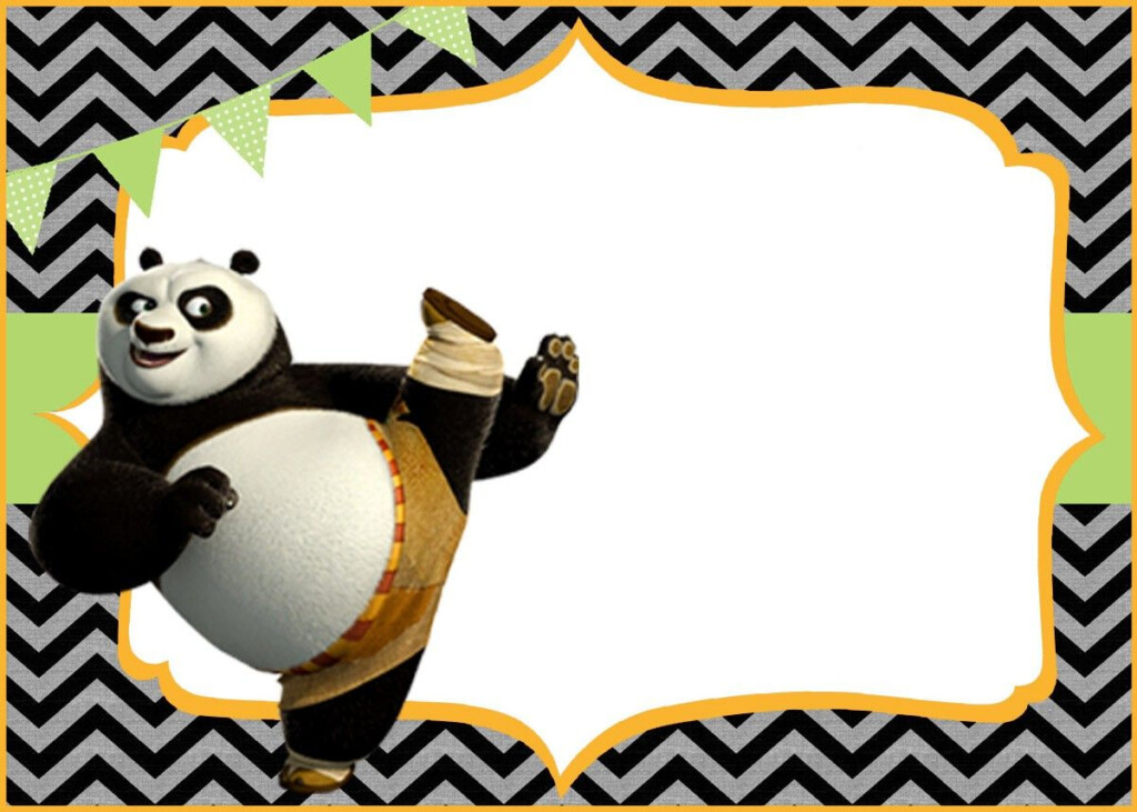 Cute Kung Fu Panda Free Printable Template Kung Fu Panda Party Kung 