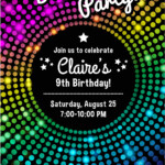 Dance Party Invitations Printable Free Printable Templates