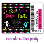 Dance Party Invitations Printable Invitation Design Blog