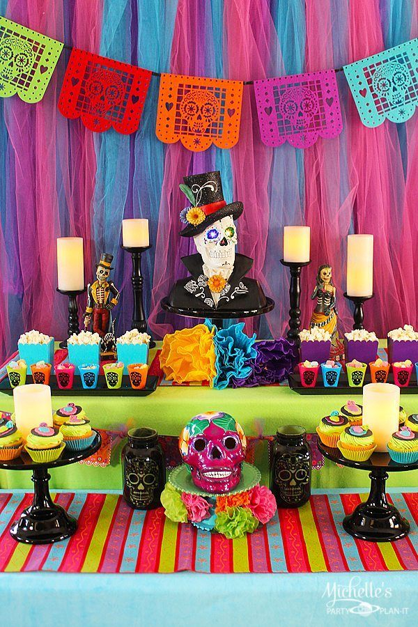 Day Of The Dead Dia De Los Muertos Themed Party Ideas Decorations 