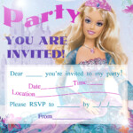 Debbie s Delights Freebie Barbie Invitations