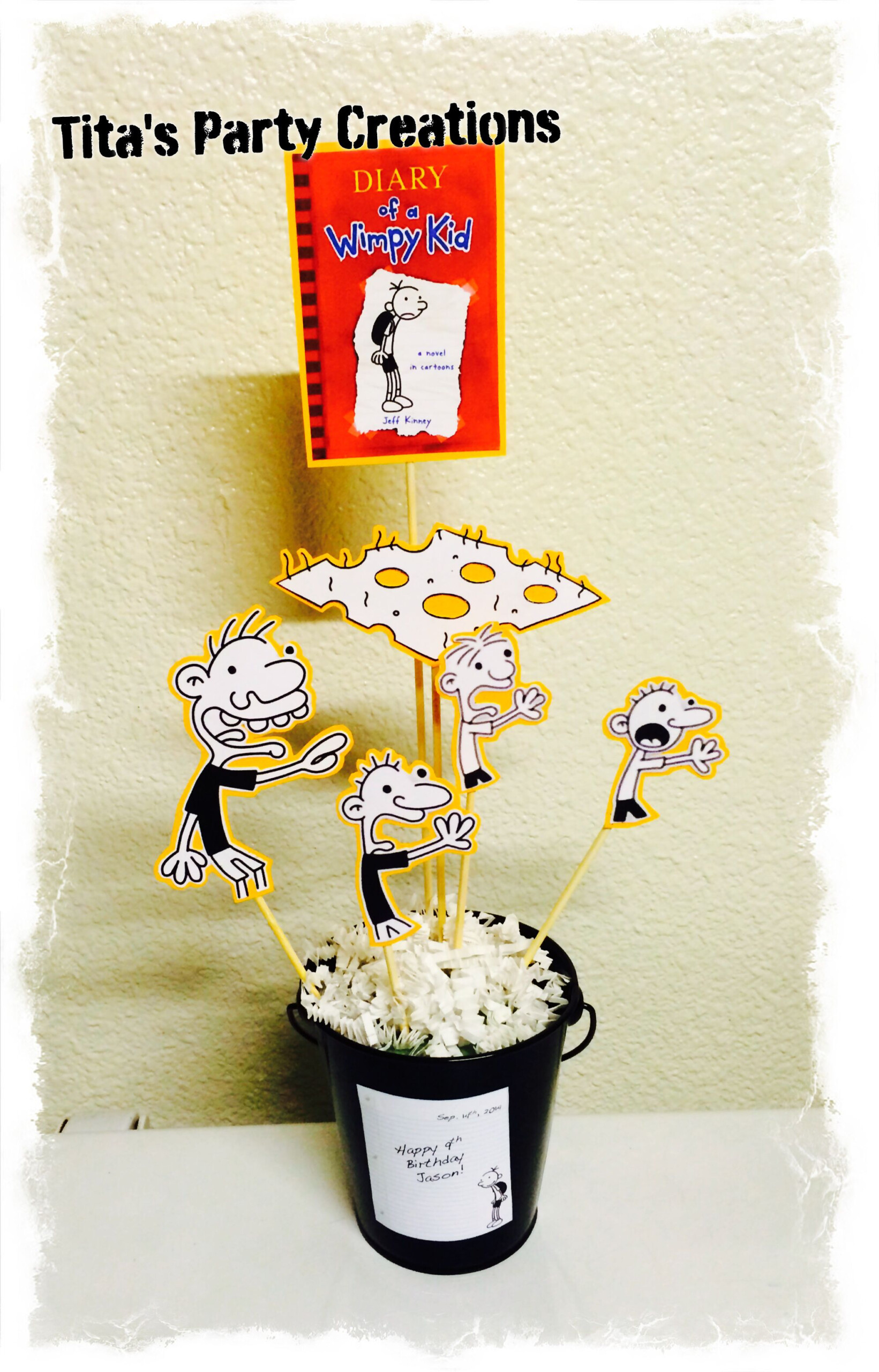 Diary Of A Wimpy Kid Themed Centerpiece For More Of My Work Follow My