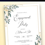 Digital Engagement Party Invitations Create Beautiful Invitations