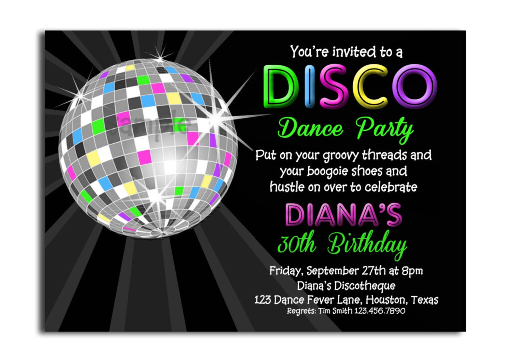 Disco Party Invitations Free Printable Mickey Mouse Invitations Templates