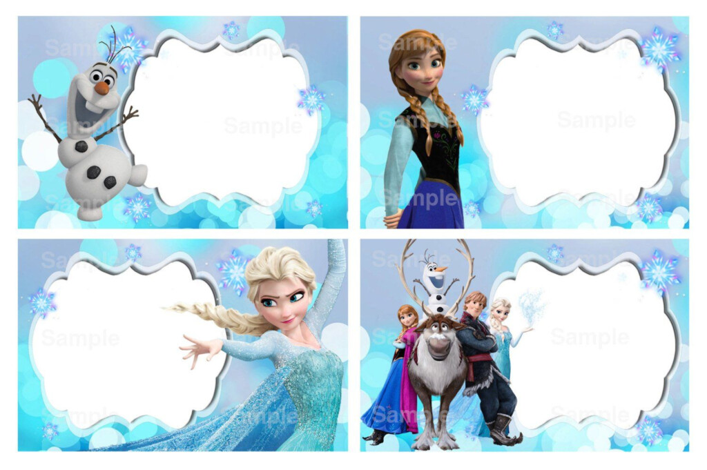 Disney Frozen Editable Label Frozen Invitations Disney Frozen 