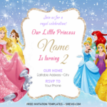 Disney Princess Invitation Templates Editable With MS Word Download