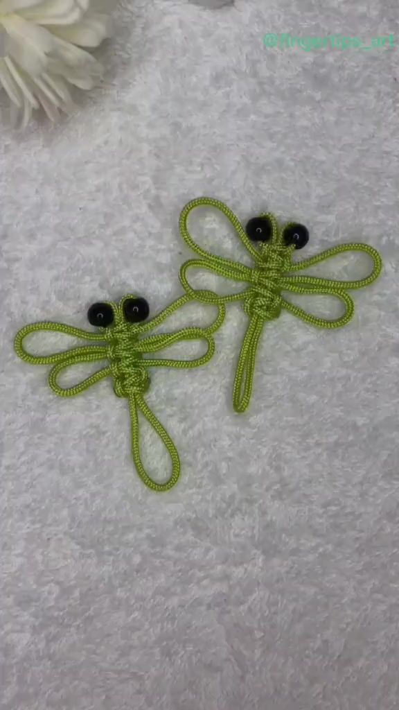 DIY Dragonfly Pendant handmade tutorial useful easydiy knitting