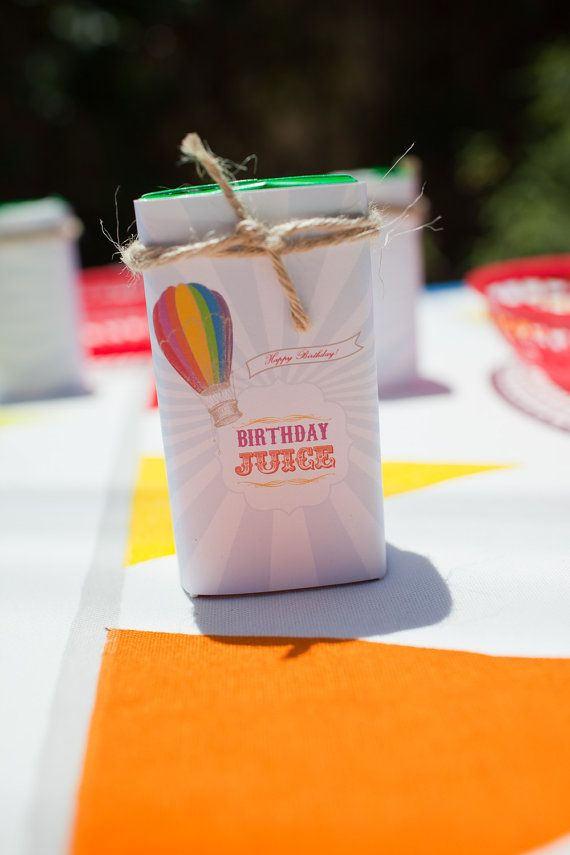 DIY Printable Juice Box Wraps Hot Air Balloon By Paigesofstyle 7 00 