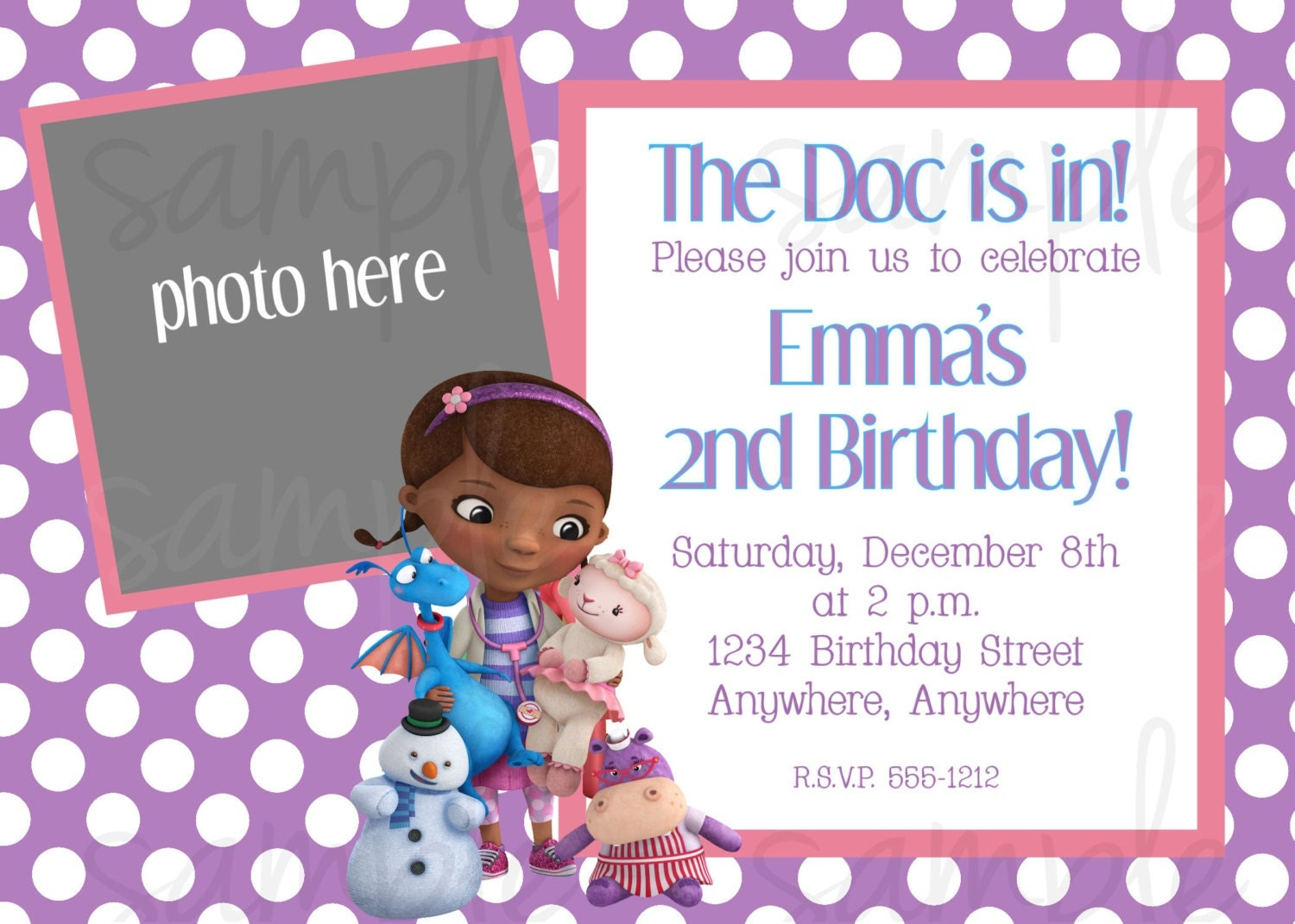 Doc Mcstuffins Free Printable Invitations Printable Templates