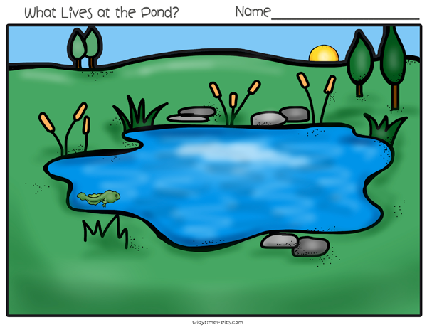 Down By The Pond Pre K Printables PLAYTIME FELTS