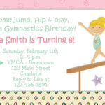 Download Now FREE Template Free Printable Gymnastics Birthday Invitat