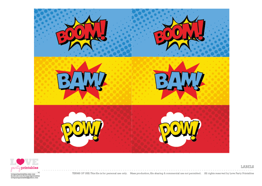 Download These Awesome Free Superhero Party Printables Catch My Party