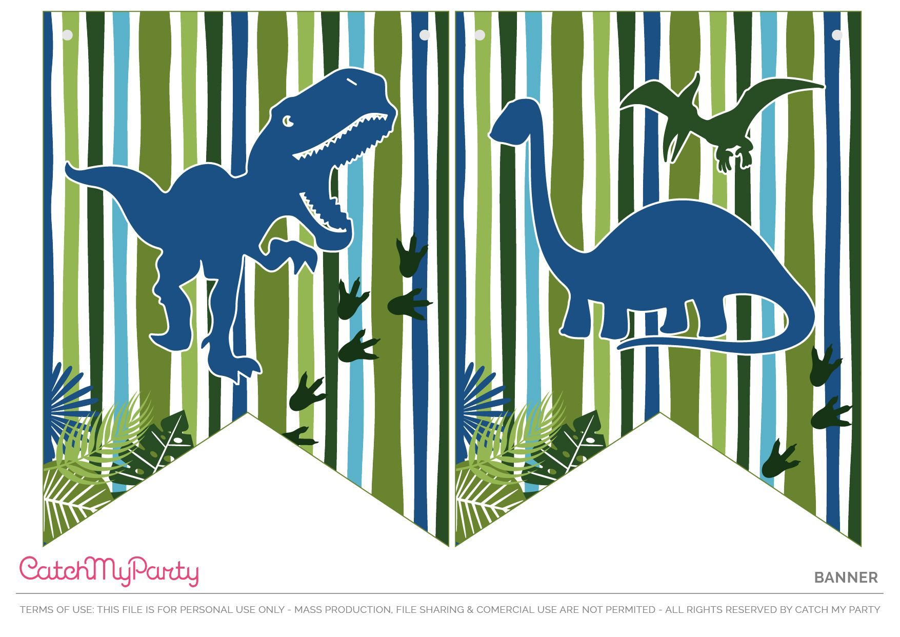 Dino Party Free Printables - Printable Party