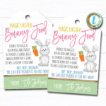 Easter Bunny Bait Printable Gift Tags Easter Basket Party Favor