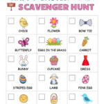 Easter Scavenger Hunt For Kids