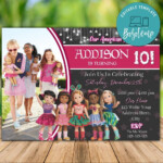 Editable American Girl Doll Birthday Invitation Instant Download Bobotemp