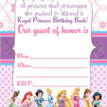 Editable Princess Birthday Invitations In Agreement Journal Picture