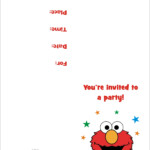 Elmo FREE Printable Birthday Party Invitation Personalized Party Invites