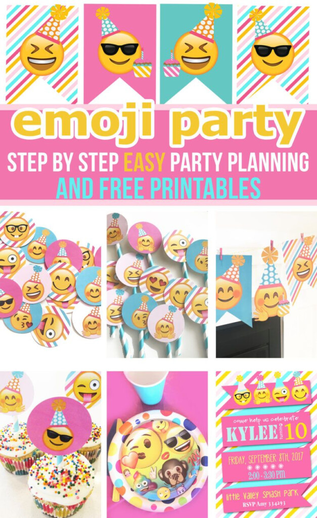 Emoji Party Darling Decorations And Free Printables McKinlay Design 