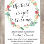 Engagement Party Invitation Template Printable Printable Templates