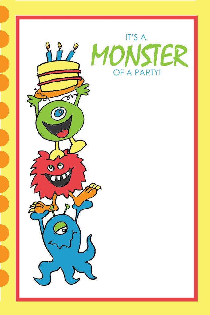 Everyday Art Monster Party Printables FREE 