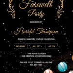 Farewell Invitation Card Template Free Download Printable Templates