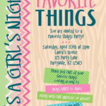 Favorite Things Party Invitation Template Best Of Favorite Things Party