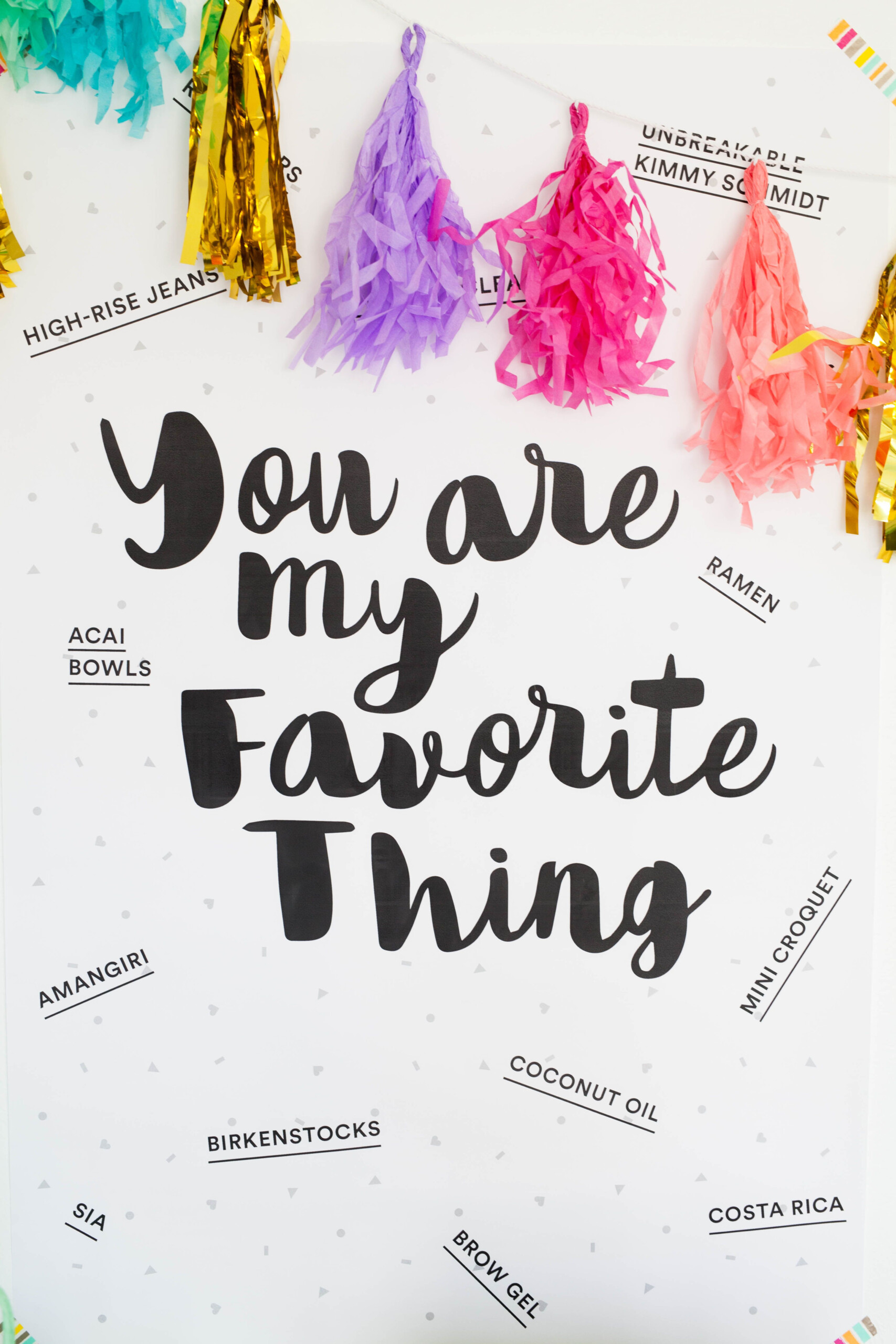 Favorite Things Party Printables Favorite Things Party Party