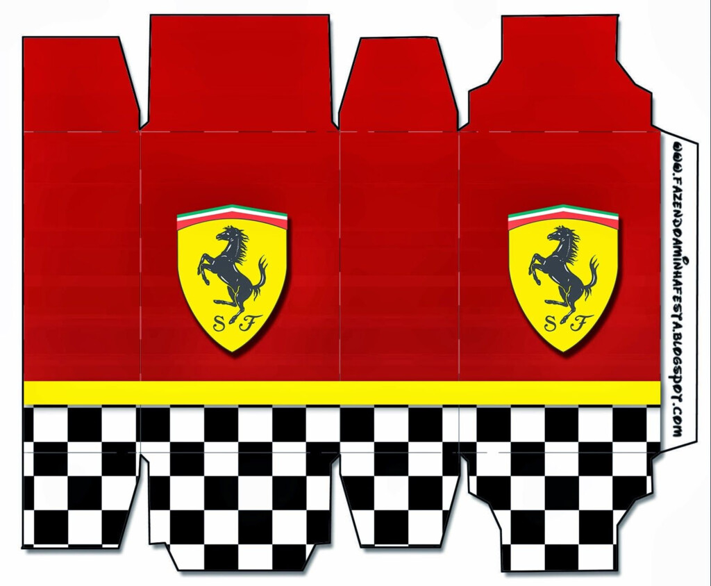 Ferrari Free Printable Boxes Ferrari Party Ferrari Car Themed Parties