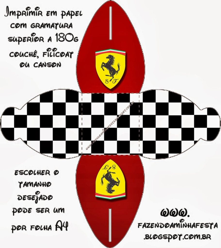 Ferrari Free Printable Boxes Ferrari Printable Box Ferrari Party