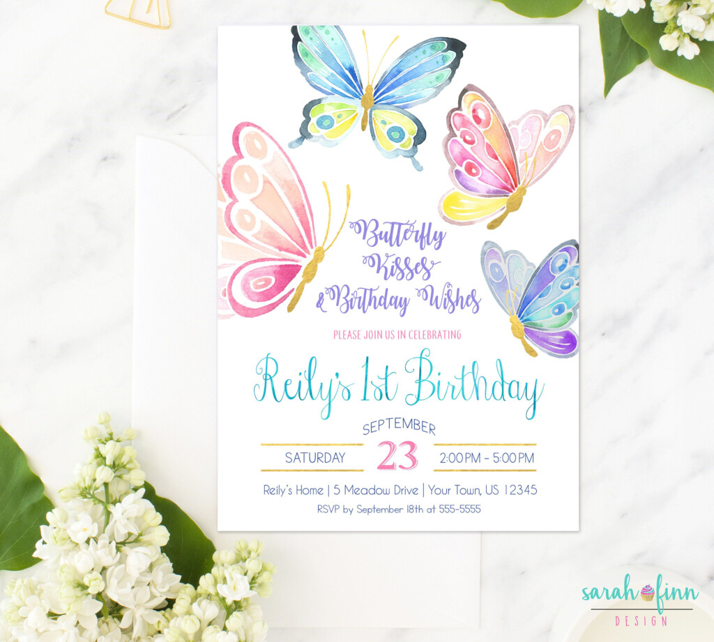 First Birthday Party Sign Pink And Gold Birthday JPG 1st Birthday Sign 