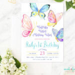 First Birthday Party Sign Pink And Gold Birthday JPG 1st Birthday Sign