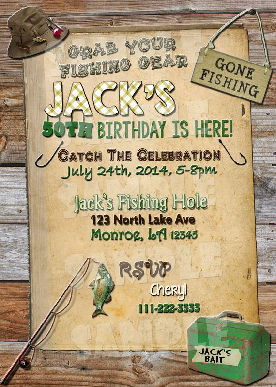 Fishing Invitations Templates Free Printable Templates