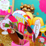 FLAMINGO Party Flamingo PROPS Luau Party Flamingo Printables