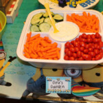 Food Table Grus Garden Veggie Tray Minion Party Despicable Me Party