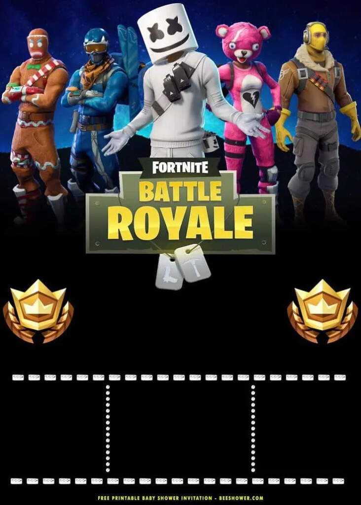 Fortnite Free Printable Invitations