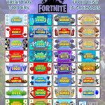 FORTNITE Treat Bag Topper Placecards Food Tents Candy Wrapper Labels