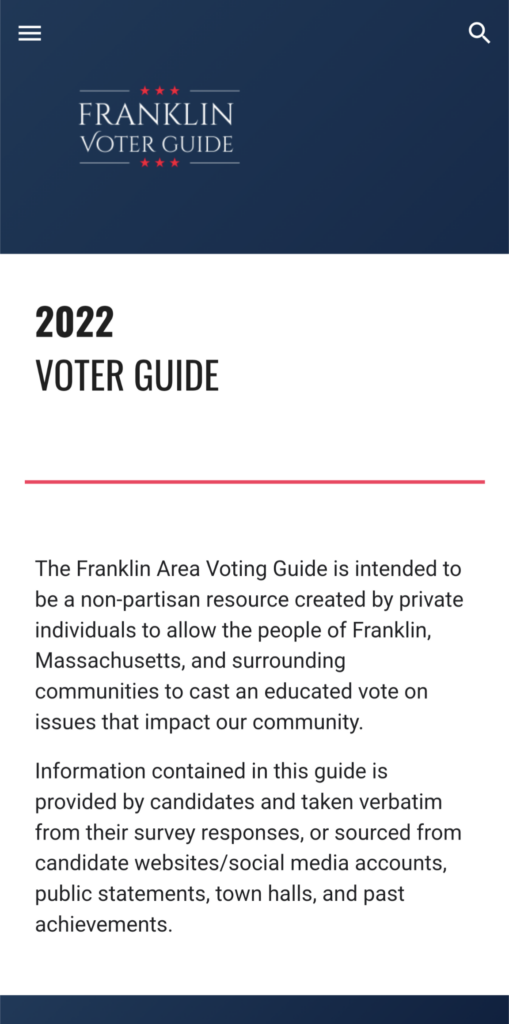 Franklin Matters The Franklin Voter Guide For 2022 Is Available