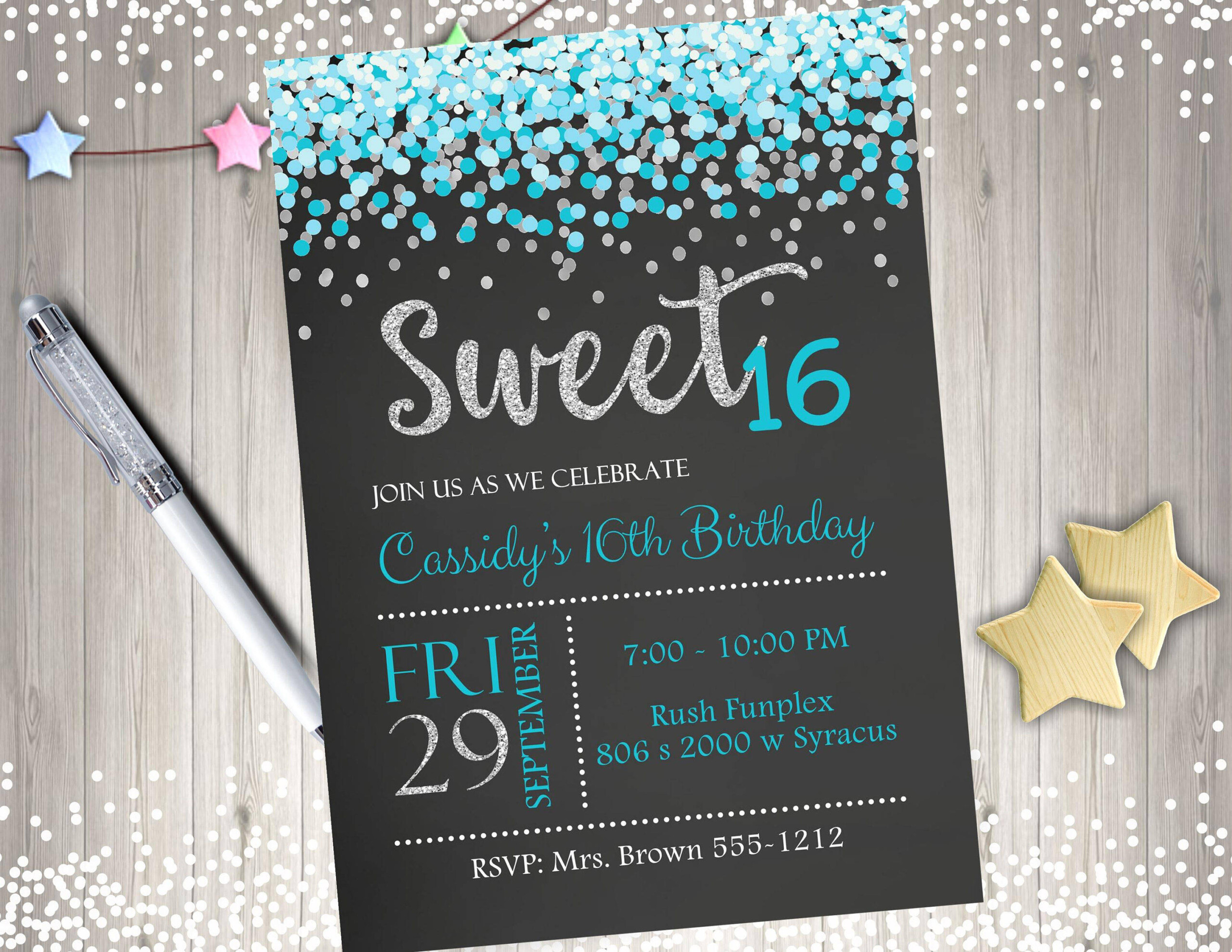 FREE 15 Sweet 16 Invitation Designs Examples In PSD AI EPS