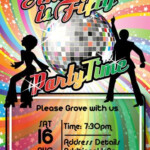 Free 70s Theme Party Invitations Templates Theme Image